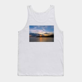 Sunrise Dreams: A Boat and the Sea Tank Top